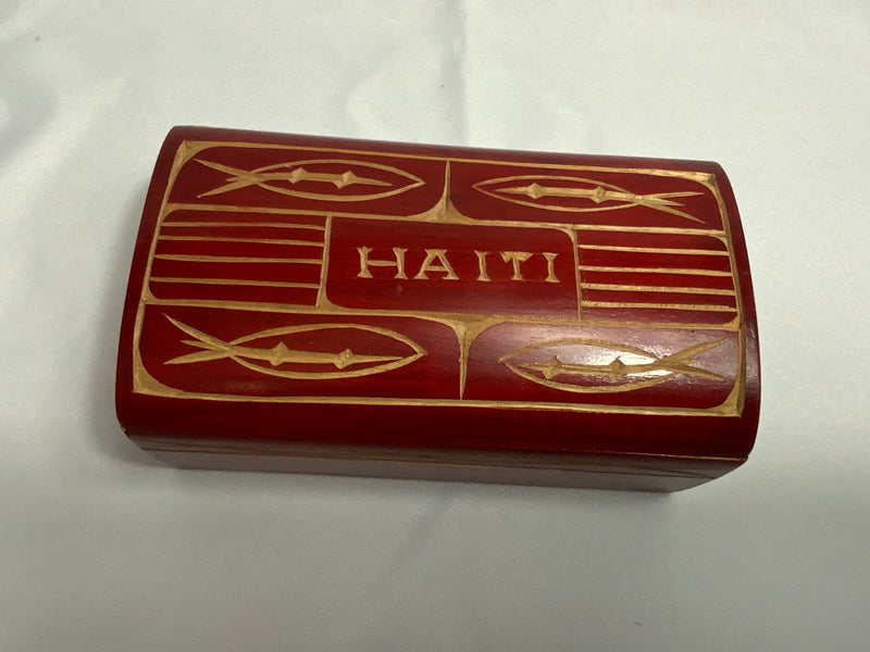 Haitian wood Jewelry Box from Port au Prince