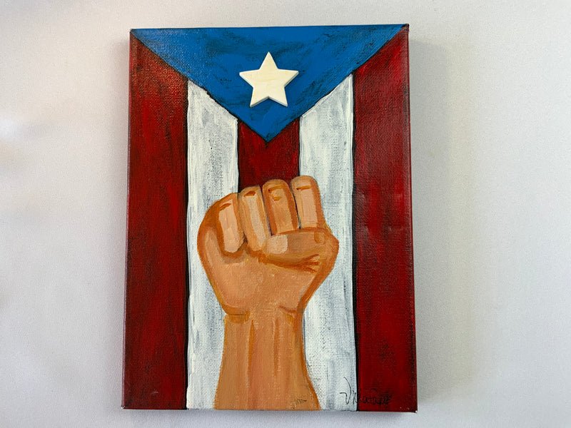 Puerto Rican Canvas Painting from San Juan (Small) 9”by7”