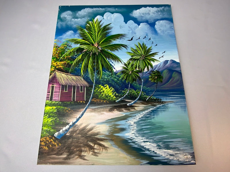Dominican Rep. Canvas Painting from Santo Domingo