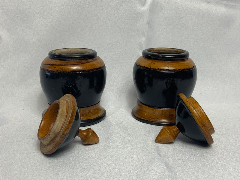 Haitian wood Jars (set) from Port au Prince