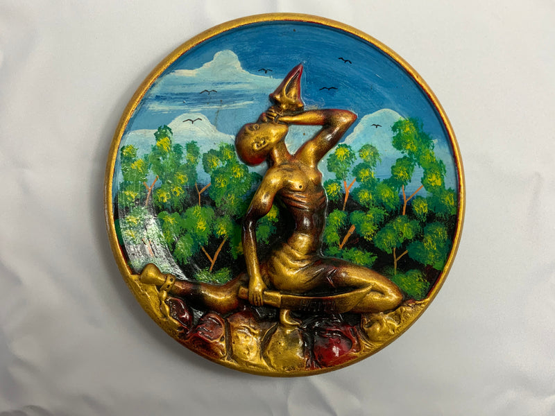Haitian Ceramic plate from Port au Prince (Large)