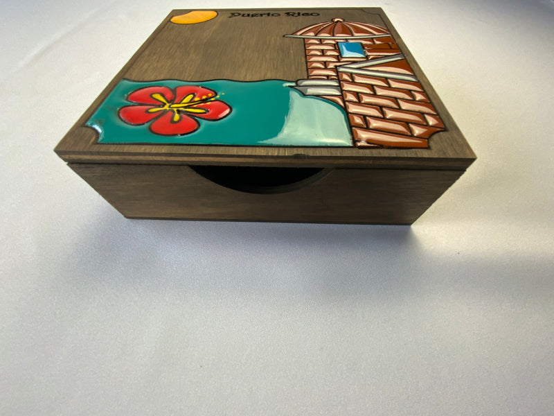 Puerto Rican wood Box from San Juan (medium)