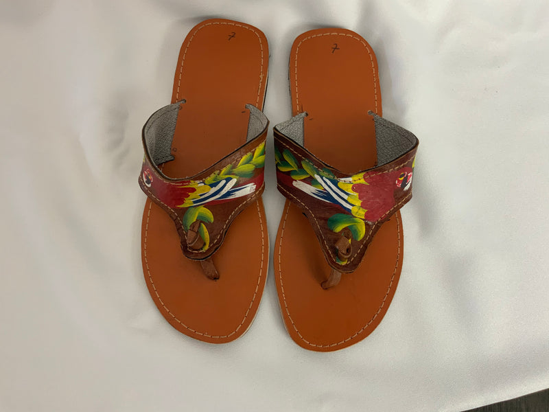 Haitian leather sandals from Port au Prince (womens)