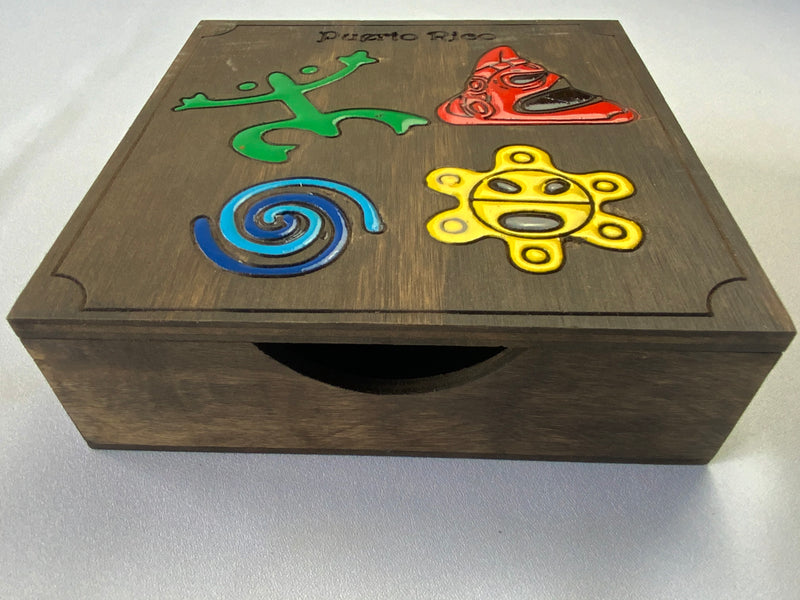 Puerto Rican Wood Box from San Juan (Medium)