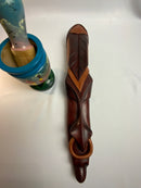 St. Lucia 🇱🇨Wood Carving, Nose ring Mask 19” (Large)