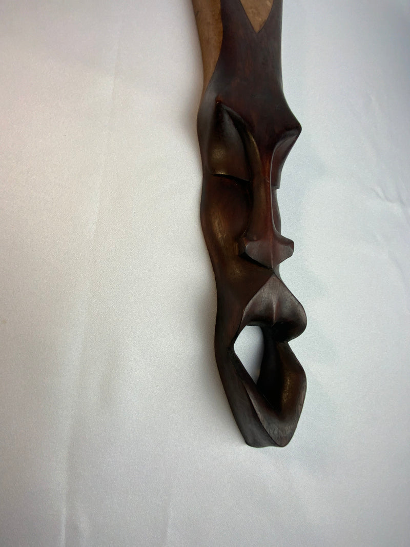 St. Lucia 🇱🇨 Wood Mahogany Wall Mask 18 1/2” (Large)