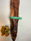 St. Lucia 🇱🇨 Wood Carving. Nose ring Mask 19” (Large)!