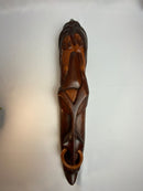 St. Lucia 🇱🇨 Wood Carving, Nose ring Mask 19” (Large)