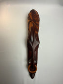 St. Lucia 🇱🇨Wood carved, Nose Ring Mask 19” (Large)!