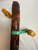 St. Lucia 🇱🇨 Wood Carving, Nose ring Mask 19” (Large)