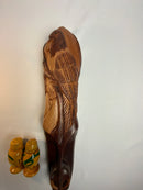 St. Lucia 🇱🇨 Wood Carving. Nose ring Mask 19” (Large)!