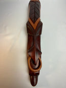 St. Lucia 🇱🇨Wood Carving, Nose ring Mask 19” (Large)