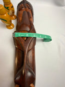 St. Lucia 🇱🇨 Wood Carving, Nose ring Mask 19” (Large)