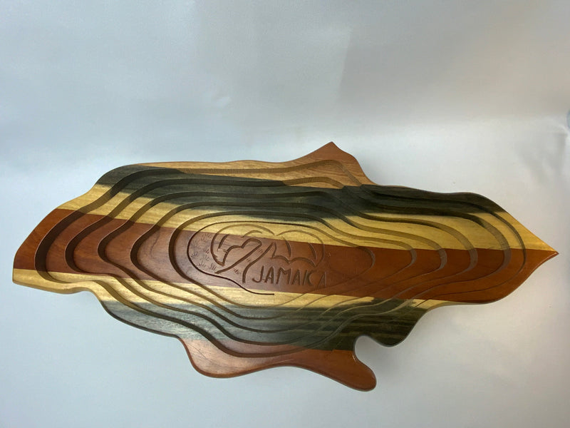 Jamaican Wood Carved Bowl from Montego Bay