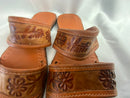 Haitian leather sandals from Port au Prince (Womens)