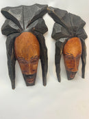 Jamaican Wood Carved Mask set from Montego Bay