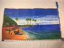 Jamaican Canvas Painting from Montego Bay (Large) 30”by17”