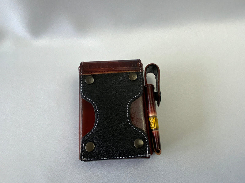 Puerto Rican leather cigarette and lighter holder from San Juan