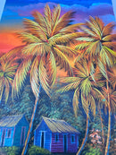 Dominican Rep. Canvas Painting from Santo Domingo 12” by 24”