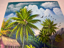 Dominican Rep. Canvas Painting from Santo Domingo