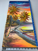 Dominican Rep. Canvas Painting from Santo Domingo 12” by 24”