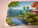 Dominican Rep. Canvas Painting from Santo Domingo 12” by 24”