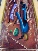 Dominican Rep. Canvas Painting from Santo Domingo (medium) 12” by 30”