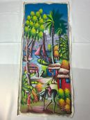Haitian Canvas Painting from Port au Prince (Medium) 12”by30”