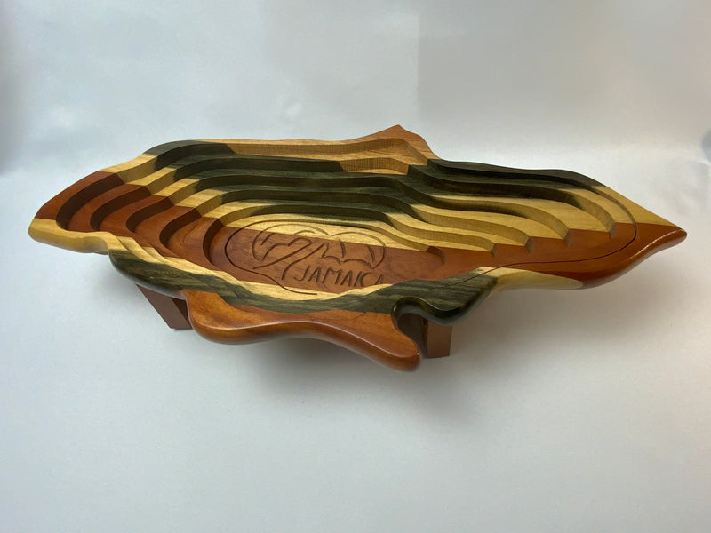 Jamaican Wood Carved Bowl from Montego Bay