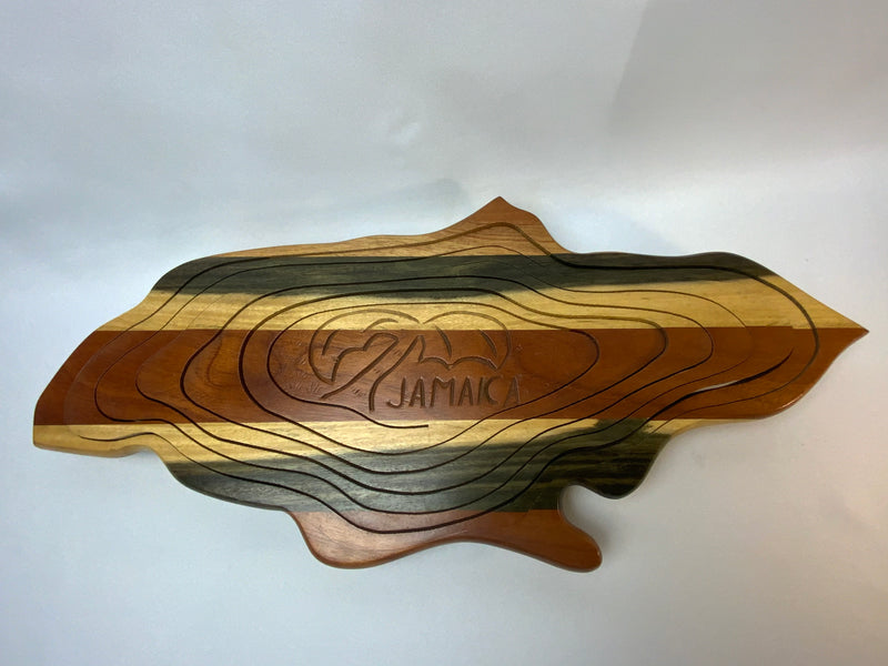 Jamaican Wood Carved Bowl from Montego Bay