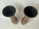 Jamaican Wood Carved Vase from Montego Bay Set (Large) 16” tall