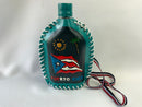 Puerto Rican leather bottle cover from San Juan