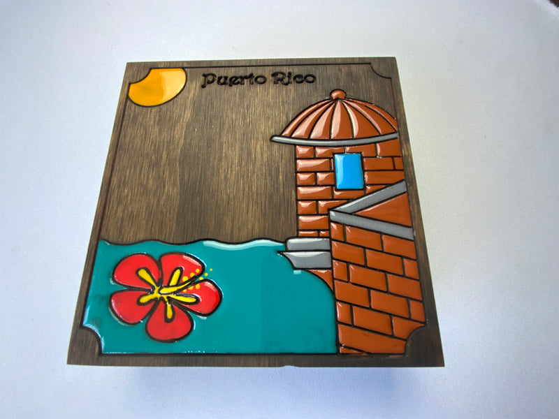 Puerto Rican wood Box from San Juan (medium)