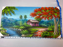 Dominican Rep. Canvas Painting from Santo Domingo 12” by 24”