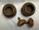 Haitian wood Jars (set) from Port au Prince