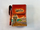 Puerto Rican leather cigarette & lighter holder from San Juan